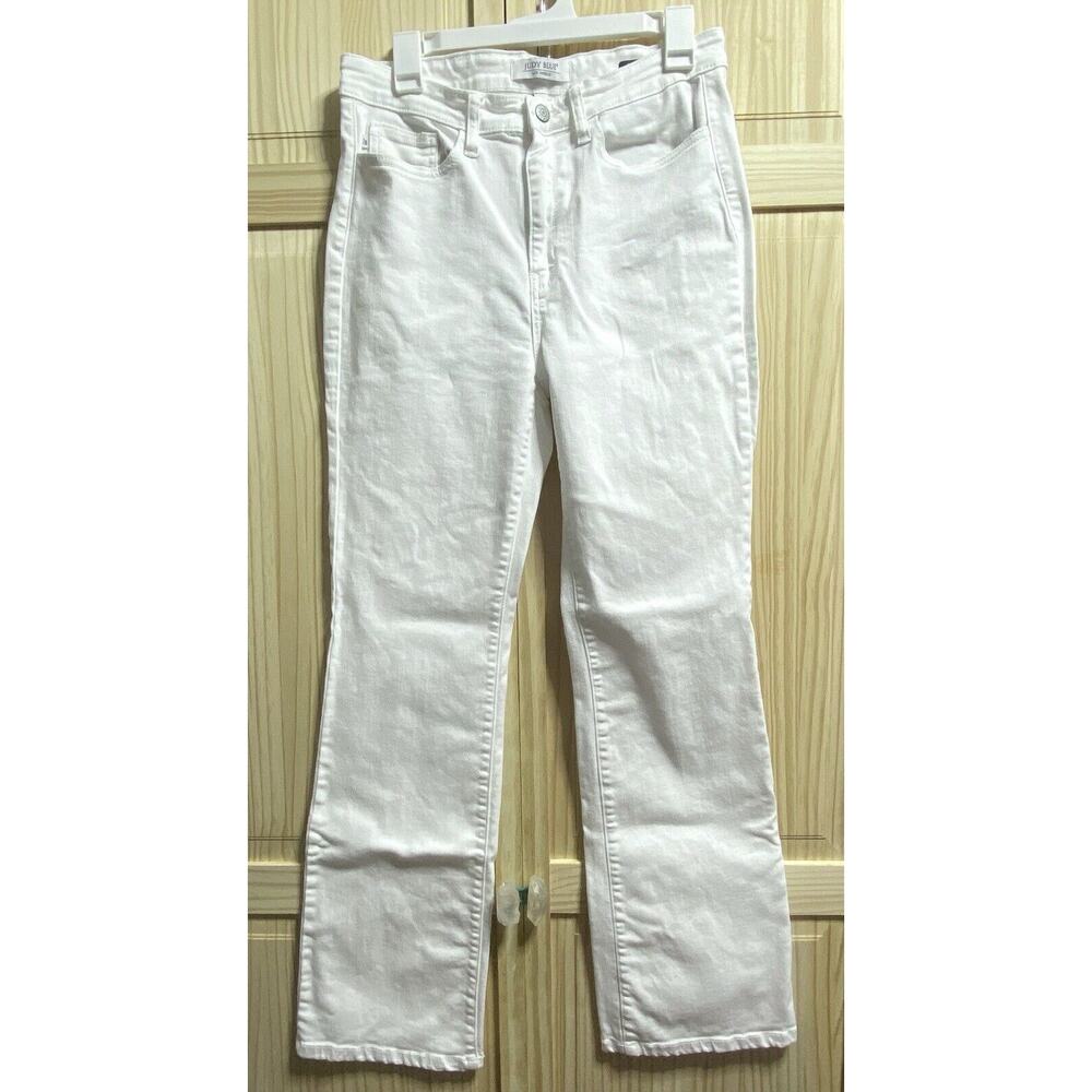 JUDY BLUE Women Size 11/30 Bootcut Jeans in White - GUC JB82279